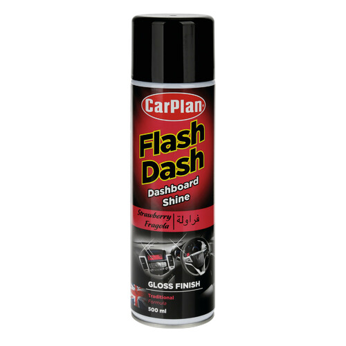Flash Dash, Nettoyant pour tableau de bord, effet brillant - 500 ml - Fragola