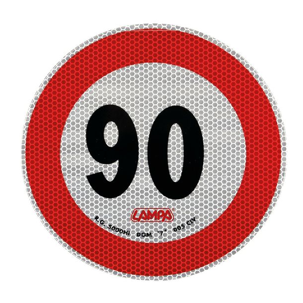Autocollant de vitesse Lampa - Limitation de vitesse - 90 Km/h