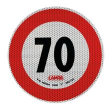Adesivo Velocità Lampa Etichettatura Limite di Velocità - 70 Km/h