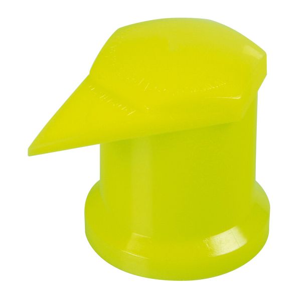 Dustite LR® Indicateur de contrefixage de roues avec capuchon anti-poussière, 20 pièces - 33 mm - Jaune fluo