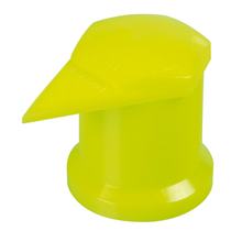 Dustite LR® Radmutteranzeiger mit einer Staubschutzkappe, 20 Stk - 30 mm - Gelb fluo