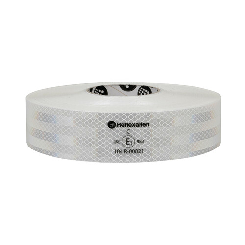Premium Safety Signal Tape for Rigid Surfaces - 50 m - White