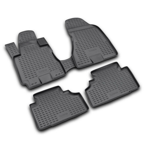 Set Fußmatten nach Maß aus TPE - kompatibel für Hyundai Tucson (08/04>02/10)