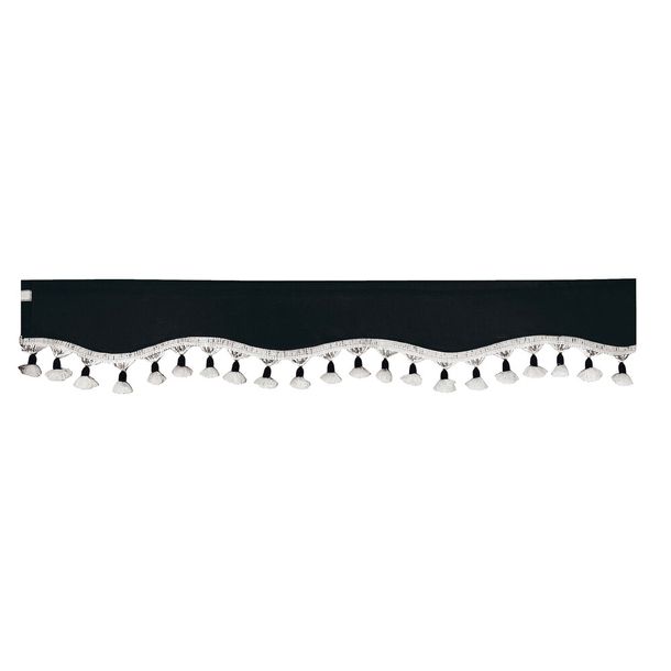 Sindy, strisce parasole in microfibra per camion - Nero