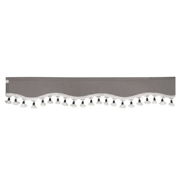 Sindy, Sun Visor Strip Made of Microfiber for Trucks - Grey