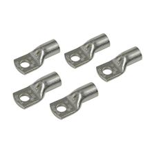Conjunto de 5 terminais de crimpagem de cobre estanhado - Secção transversal 50 mm² - Furo 10 mm