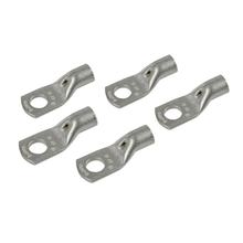 Conjunto de 5 terminais de crimpagem de cobre estanhado - Secção transversal 25 mm² - Furo 8 mm