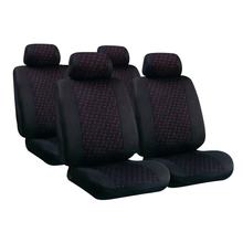 Glamur Basic-Fit, Set di rivestimenti coordinati in Jacquard - Nero