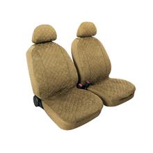 Fundas de asiento Lampa Par - Fundas de asiento delanteras de microfibra universales - Beige