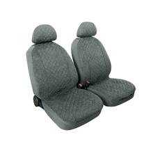 Fundas de asiento Lampa Par - Fundas delanteras universales de microfibra - Antracita