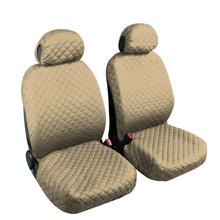 Fundas de asiento Lampa Par – Fundas de asiento delanteras de algodón universales – Beige