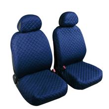 Fundas de asiento Lampa Par - Fundas delanteras universales de algodón - Azul oscuro