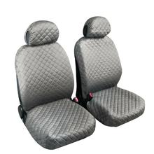Fundas de asiento Lampa Par - Fundas delanteras universales de algodón - Gris