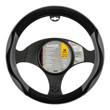 Silverstone, stuurwielhoes van Skeentex - M - Ø 37/39 cm - grijs