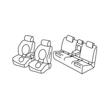 Sitzbezüge Lampa Set Superior - Schwarz/Rot - kompatibel für Bmw X1 (F48) (11/15>)