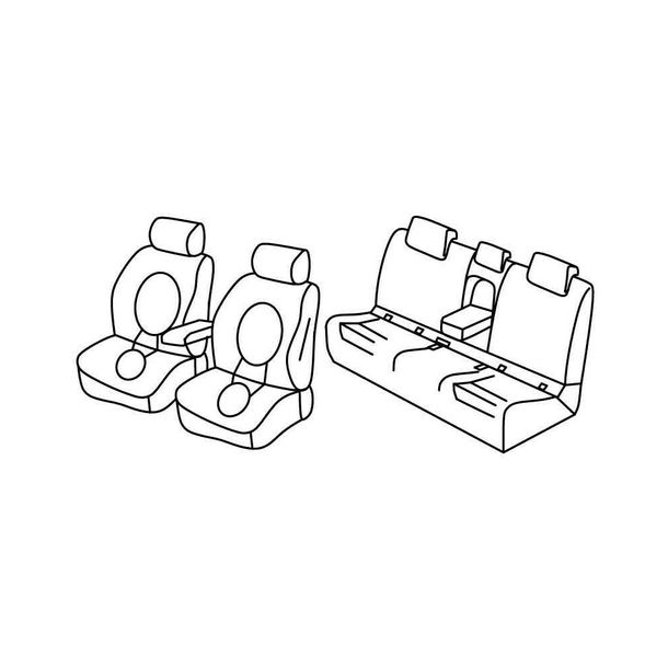 Coprisedili Lampa Set Superior - Beige - compatibile per Bmw X1 (F48) (11/15>)