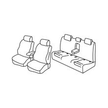Sitzbezüge Lampa Set Superior - Grau/schwarz - kompatibel für Audi A4 4p (11/07>10/15)