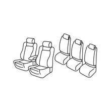 Capas de Assento Lampa Conjunto Superior - Bege - compatível para Volkswagen Touran (08/10>08/15)