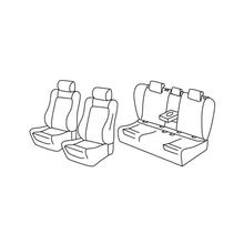 Sitzbezüge Lampa Set Superior - Schwarz/Rot - kompatibel für Volkswagen Passat 4p (12/14>10/20)