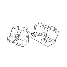 Sitzbezüge Lampa Set Superior - Beige - kompatibel für Volkswagen Passat 4p (12/14>10/20)