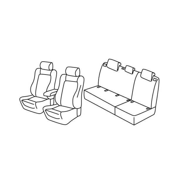 Coprisedili Lampa Set Superior - Beige - compatibili per Volkswagen Golf VI Variant (10/09>09/13)