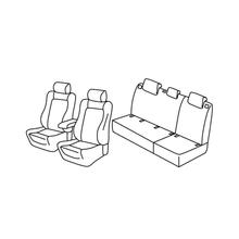 Sitzbezüge Lampa Set Superior - Beige - kompatibel für Volkswagen Golf VI Variant (10/09>09/13)
