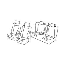 Sitzbezüge Lampa Set Superior - Nocciola - kompatibel für Volkswagen Passat 4p (12/14>10/20)