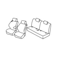 Sitzbezüge Lampa Set Superior - Nocciola - kompatibel für Volkswagen T-Roc (11/17>10/21) - Volkswagen T-Roc Cabriolet (05/20>) - Volkswagen T-Roc (11/21>)