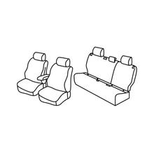 Sitzbezüge Lampa Set Superior - Grau/schwarz - kompatibel für Toyota Yaris 5p (09/20>)