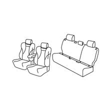 Sitzbezüge Lampa Set Superior - Schwarz/Blau - kompatibel für Toyota Yaris 5p (09/20>)
