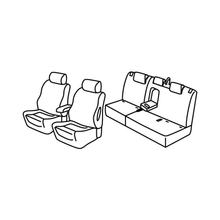 Sitzbezüge Lampa Set Superior - Schwarz/Grau - kompatibel für Mitsubishi Eclipse Cross (01/18>)