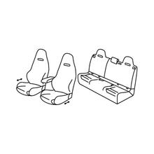 Sitzbezüge Lampa Set Superior - Nocciola - kompatibel für Mercedes Classe A 5p (10/12>05/18)