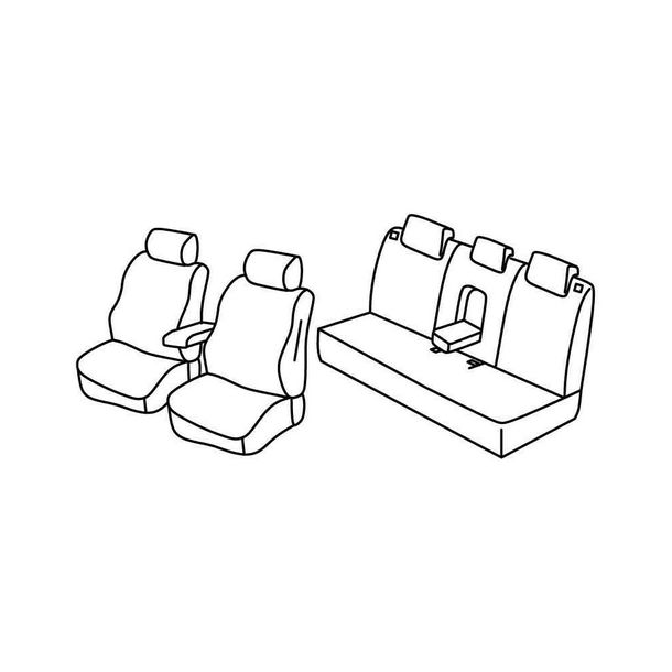Coprisedili Lampa Set Superior - Grigio/Nero - compatibili per Hyundai Tucson (11/20>)