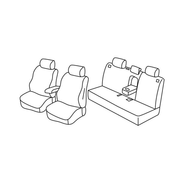 Coprisedili Lampa Set Superior - Beige - compatibile per Hyundai Ioniq (12/16>)