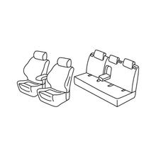 Sitzbezüge Lampa Set Superior - Schwarz/Grau - kompatibel für Ford Focus 5p (06/18>)
