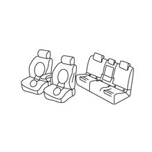 Sitzbezüge Lampa Set Superior - Schwarz/Blau - kompatibel für Bmw Serie 2 Active Tourer (F45) (09/14>09/21)