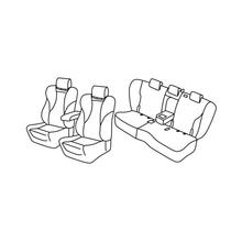 Pokrowce na fotele Lampa Set Superior - Orzechowy - kompatybilne z Audi Q5 (03/17>)