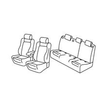 Pokrowce na fotele Lampa Set Superior - Szaro/czarne - kompatybilne z Audi Q3 (10/11>12/18)