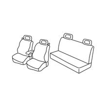 Pokrowce na siedzenia Lampa Set Superior - Nocciola - kompatybilne z Volkswagen New Beetle (04/99>10/11)