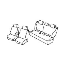 Pokrowce na fotele Lampa Zestaw Superior - Czarny/Czerwony - kompatybilne z Bmw Serii 1 (F21) (07/12>09/19)