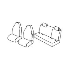 Pokrowce na fotele Lampa Zestaw Superior - Szaro/czarne - kompatybilne z Skoda Citigo 5d (11/19>) - Volkswagen Up! 5d (09/16>)