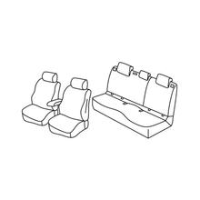 Stoelbekleding Lampa Set Superior - Zwart/Grijs - compatibel voor Audi A1 Sportback (11/18>)