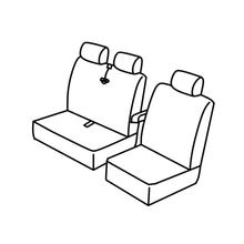 Seat Covers Lampa Set Superior - Hazelnut - compatible for Mercedes Vito (01/15>)