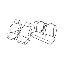 Coprisedili Lampa Set Superior - Nero/Blu - compatibile per Tesla Model 3 4p (03/19>)