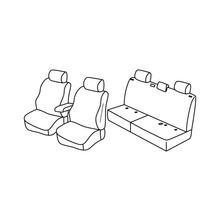 Coprisedili Lampa Set Superior - Grigio/Nero - compatibili per Volkswagen Amarok 4p (07/16>)