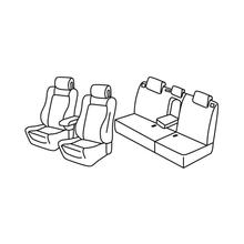 Coprisedili Lampa Set Superior - Grigio/nero - compatibile per Renault Megane III 5p (11/08>12/15)