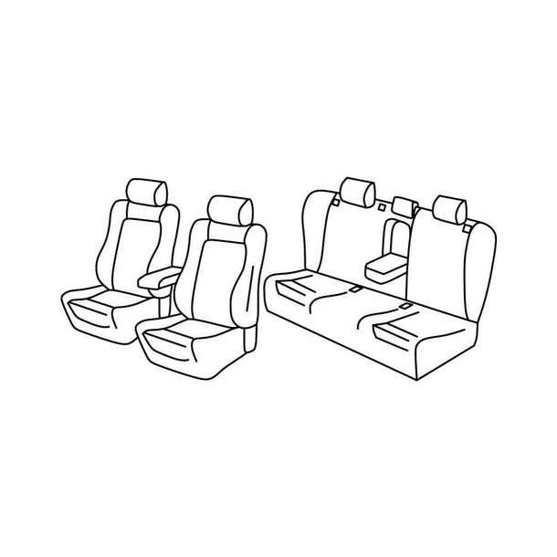 Coprisedili Lampa Set Superior - Beige - compatibili per Audi A6 4p (09/04>03/11)