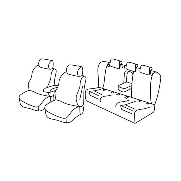 Coprisedili Lampa Set Superior - Beige - compatibili per Audi A4 Avant (05/08>10/15)