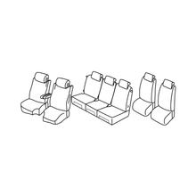 Sitzbezüge Lampa Set Superior - Nocciola - kompatibel für Citroen C4 Grand Picasso (10/13>05/18)