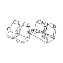Sitzbezüge Lampa Set Superior - Nocciola - kompatibel für Volkswagen Golf VII 5p (11/12>12/19) - Volkswagen Golf VII Variant (10/13>05/20)